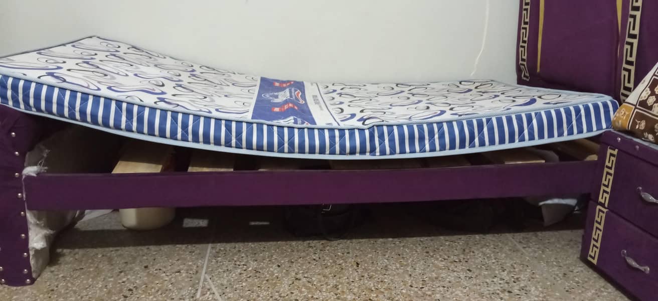 Bed with side table 1