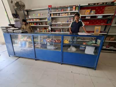 2 Metal shop counters for sale
