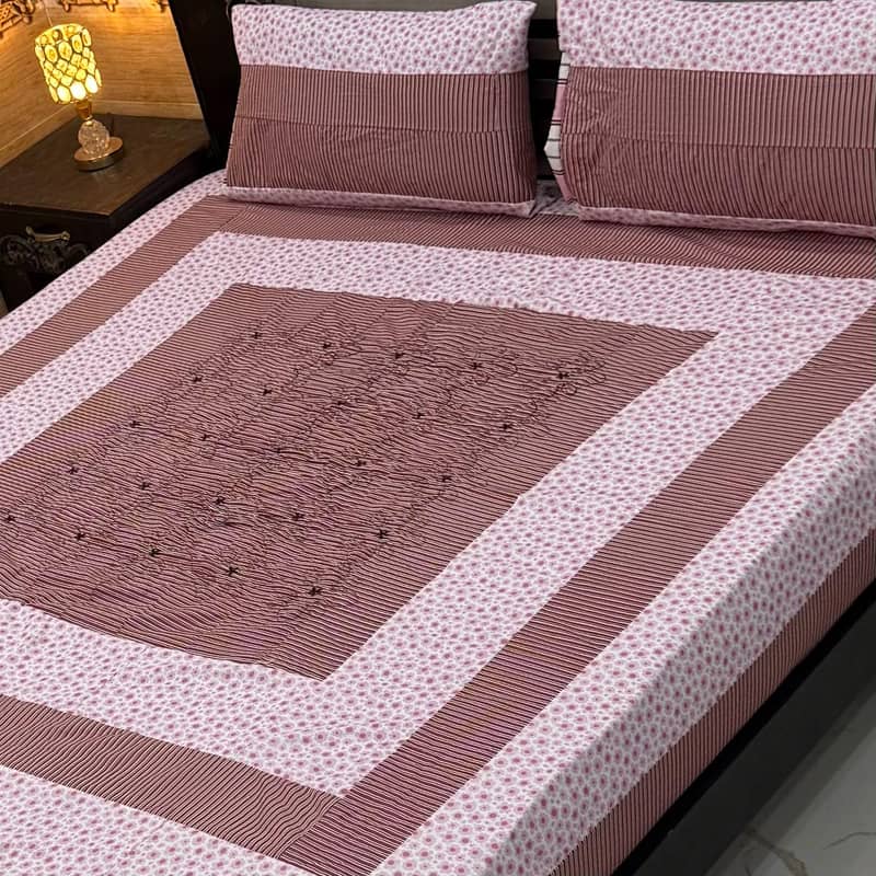 2 pilo + bedsheet size 10