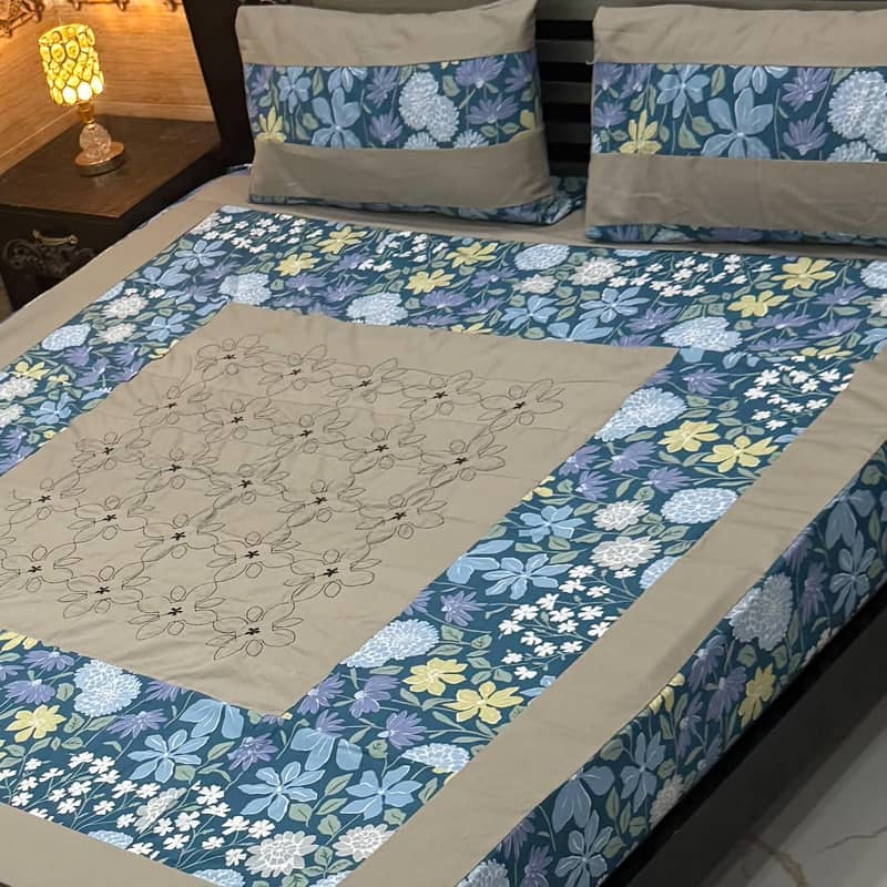 2 pilo + bedsheet size 11