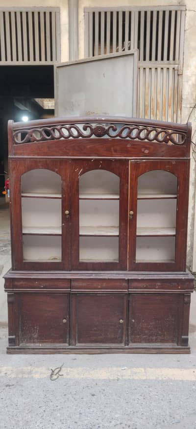 showcase almari for sale pure sheesham wood