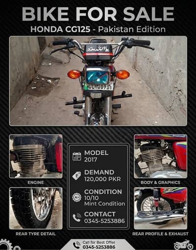 HONDA CG125 FOR SALE
