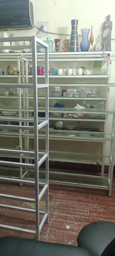 iron racks with 8mm sheecha ki shelves 4 pieces