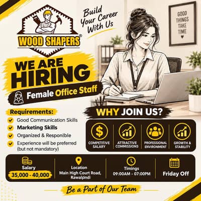 Female Office Job / Costumers Dealing Job