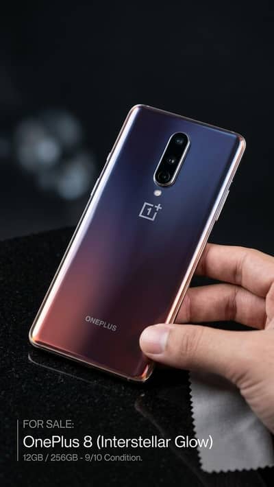 OnePlus 8 | 8GB+4GB RAM / 256GB ROM | Interstellar Glow
