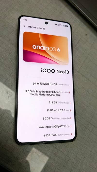 IQOO Neo10 Gaming Beast