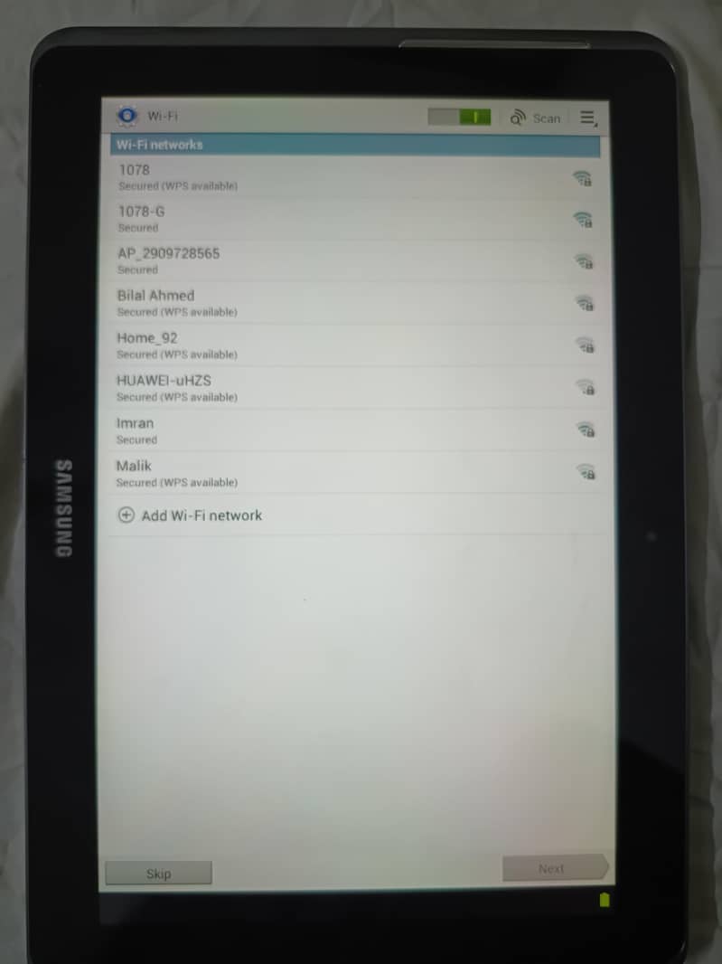 Samsung Tablet, 10.1 7