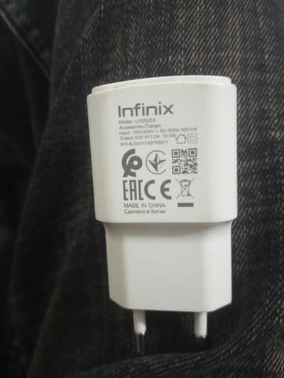 infinix 10w Original charger with type c cable