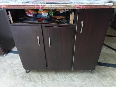 wood iron stand