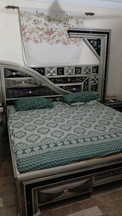Bed With Wardrobes And Mattress| used