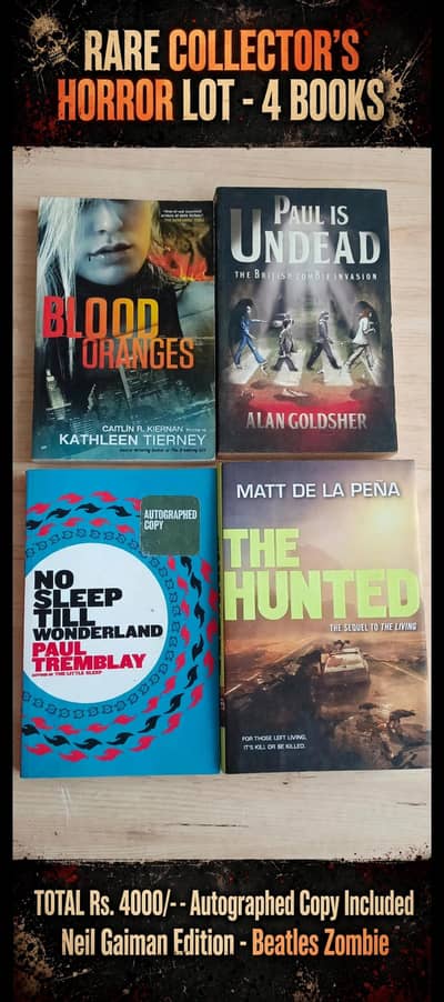 RARE HORROR COLLECTOR'S LOT  4 Books - Rs. 4000/- Only