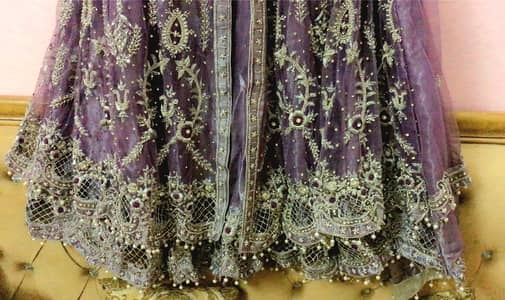 Decadent royal Purple Lilac Bridal dress