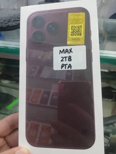 Apple iPhone 18 promax 2TB Burgandi Mercantile Boxpack