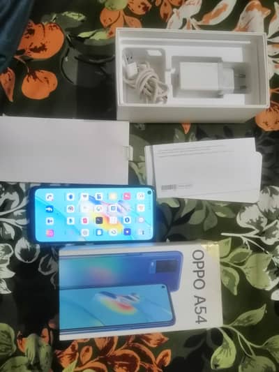 OPPO A54 contact 03164996457 128gb 4gb new condition  full protector
