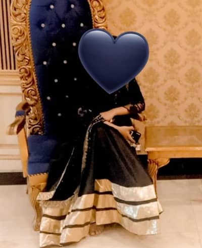 Black lahenga for girls . condition new. size small