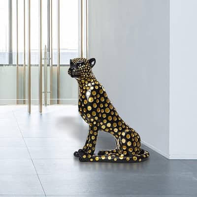 black and gold leopard