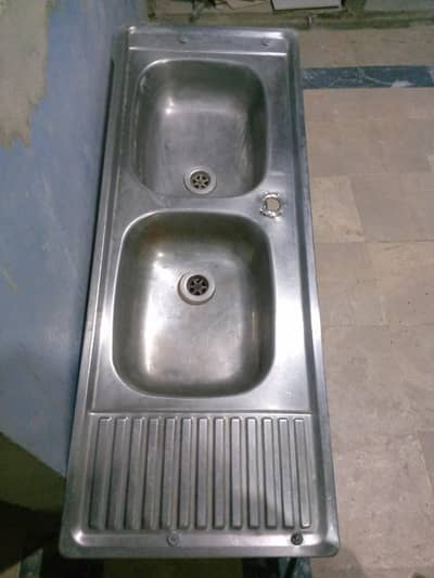stainless steel double sink