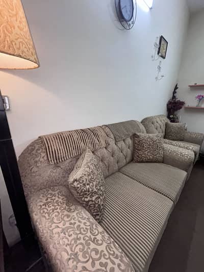 1+2+3 sofa set in beige and brown contrast in better to new shape