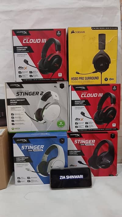 Gaming Headsets Razer,Hyper x,Steelseries, Corsair