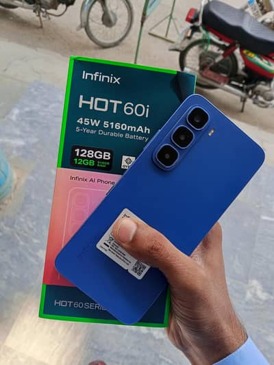 Infinix Hot 6i 12+128 complete box 6month warranty