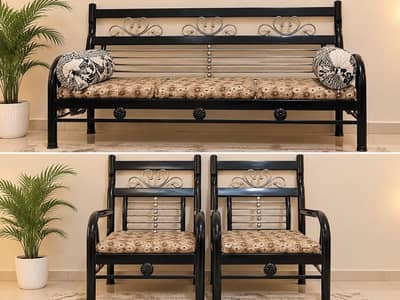 Iron sofa set 5 seater