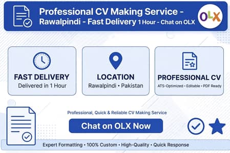 Professional CV Making Service in Rawalpindi
