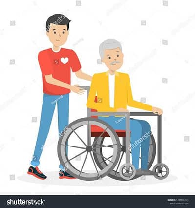 I want helper for me I am male disable person