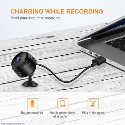 Black Compact Camera 180mAh ABS Plastic