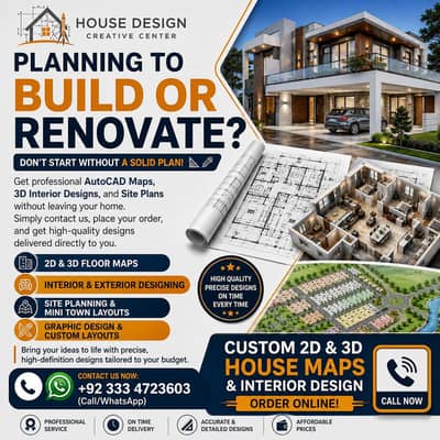 House Design interior and exterior, MEP, Structure & Architecture