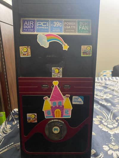 Gaming PC with monitor