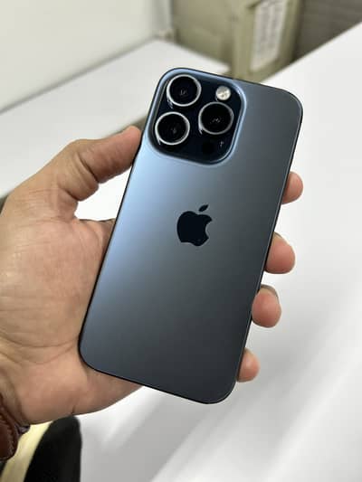 iPhone 15 Pro – Blue Titanium | 128GB | 100% Battery