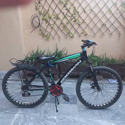 Goodwin bycycle with gears and disk brake