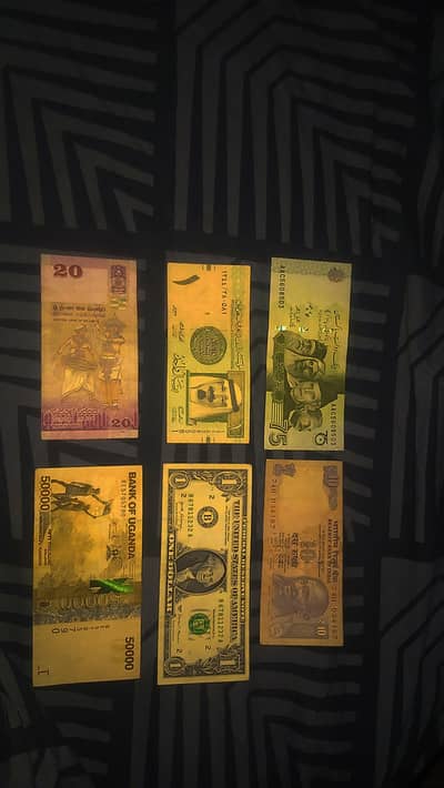 6 Different Currencys (I am selling my little collection