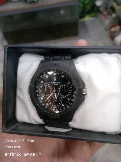 men's crystal watch