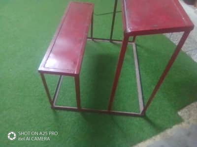 5 Red School Bench For Sale