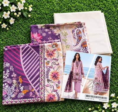 ORIGINAL BRAND ZESH PRINTED VISCOUS LINEN 3PC
