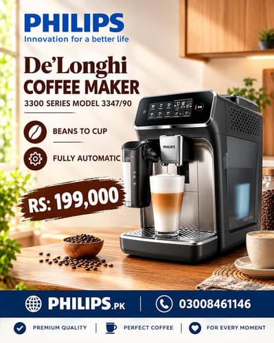 philips 3300 series 3347 coffee machine full auto