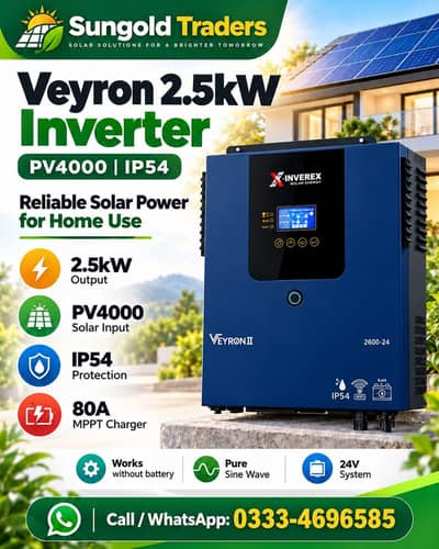 Inverex Veyron 2.5kW Hybrid Inverter 24V - New