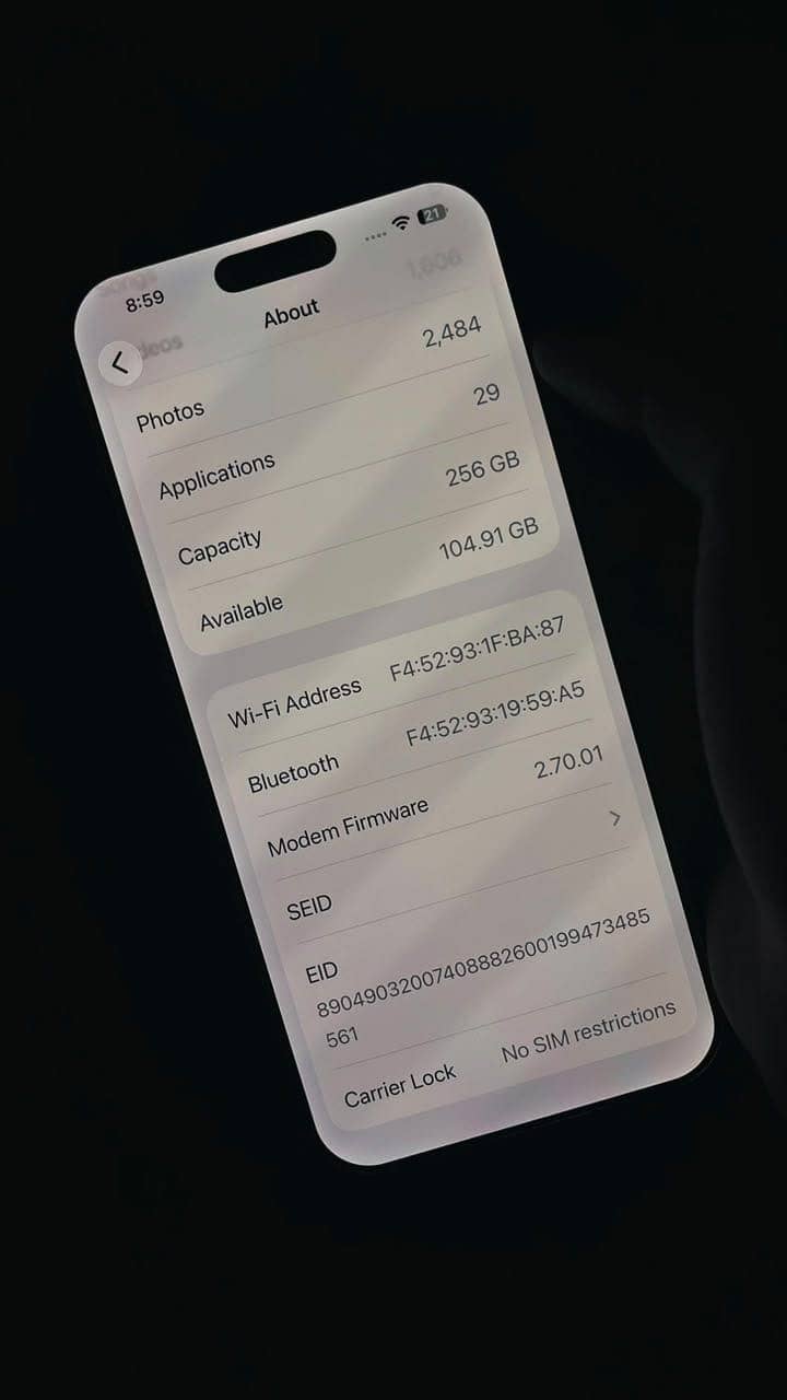 IPHONE 16 PRO MAX 256GB NON PTA 3