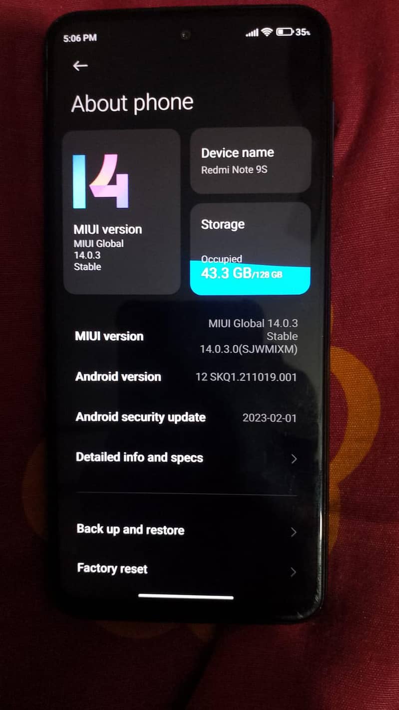 Xiaomi Redmi Note 9S 1