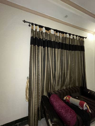 Black and Golden Curtains
