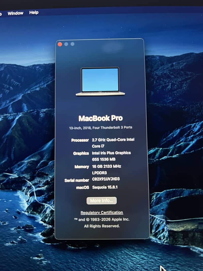 Apple MacBook Pro 2018 4