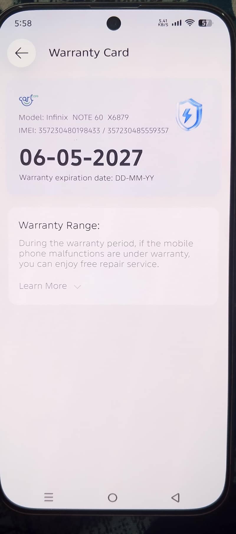 Infinix Other Model 0