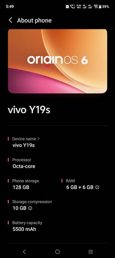 Vivo Y19s mobile