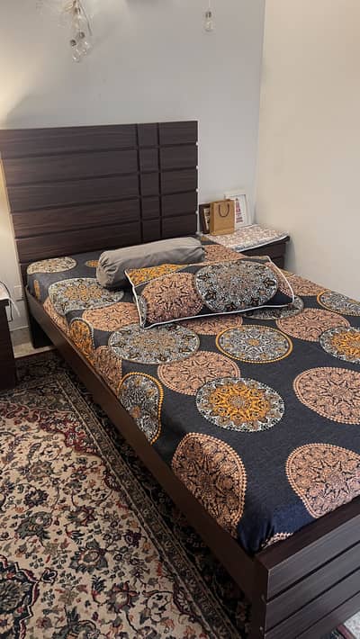 Single bed with mattress