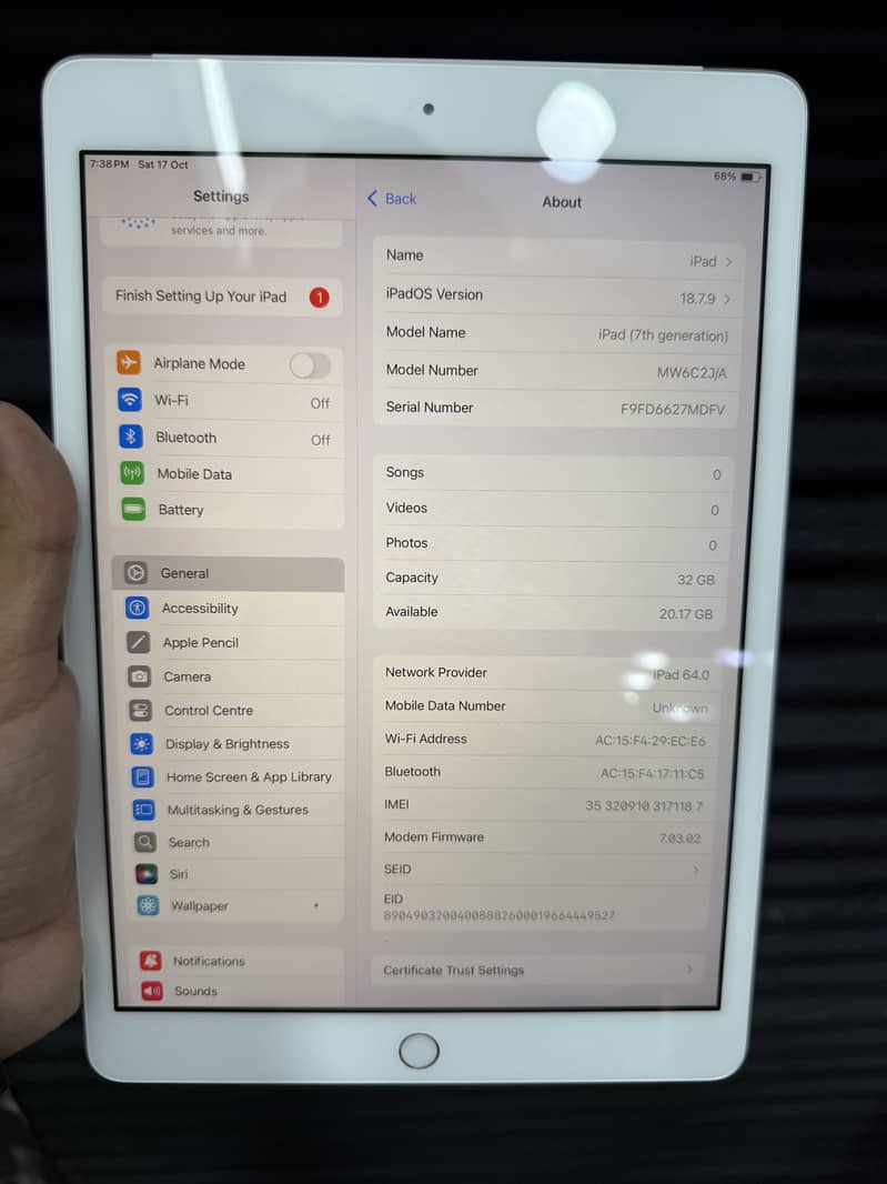 Ipad 7 Generation Sim variant 2
