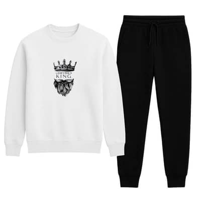 Printed Tracksuit Sweatshirt & Trouser Warm & Comfortable Winter Wear