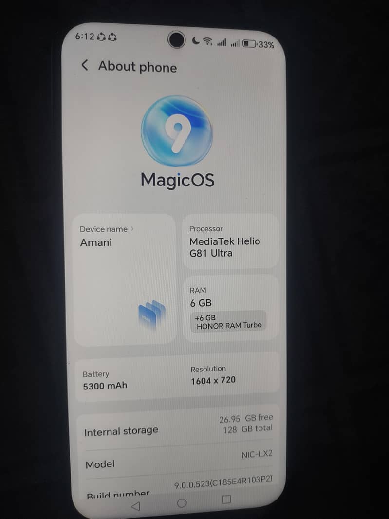 Honor x6c 0