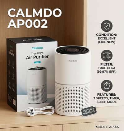 CalmDo True HEPA Air Purifier – Excellent Condition