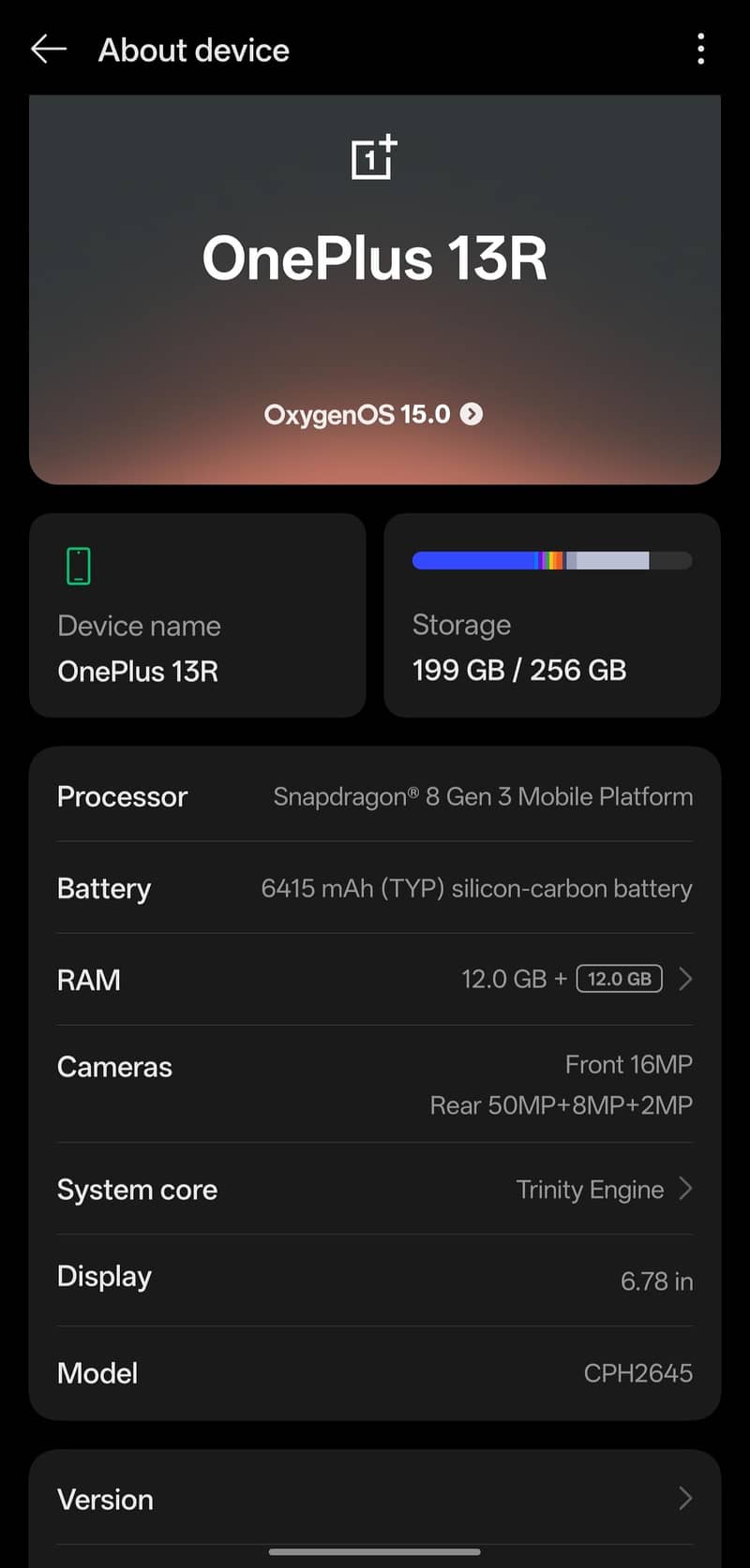One Plus 13R 0